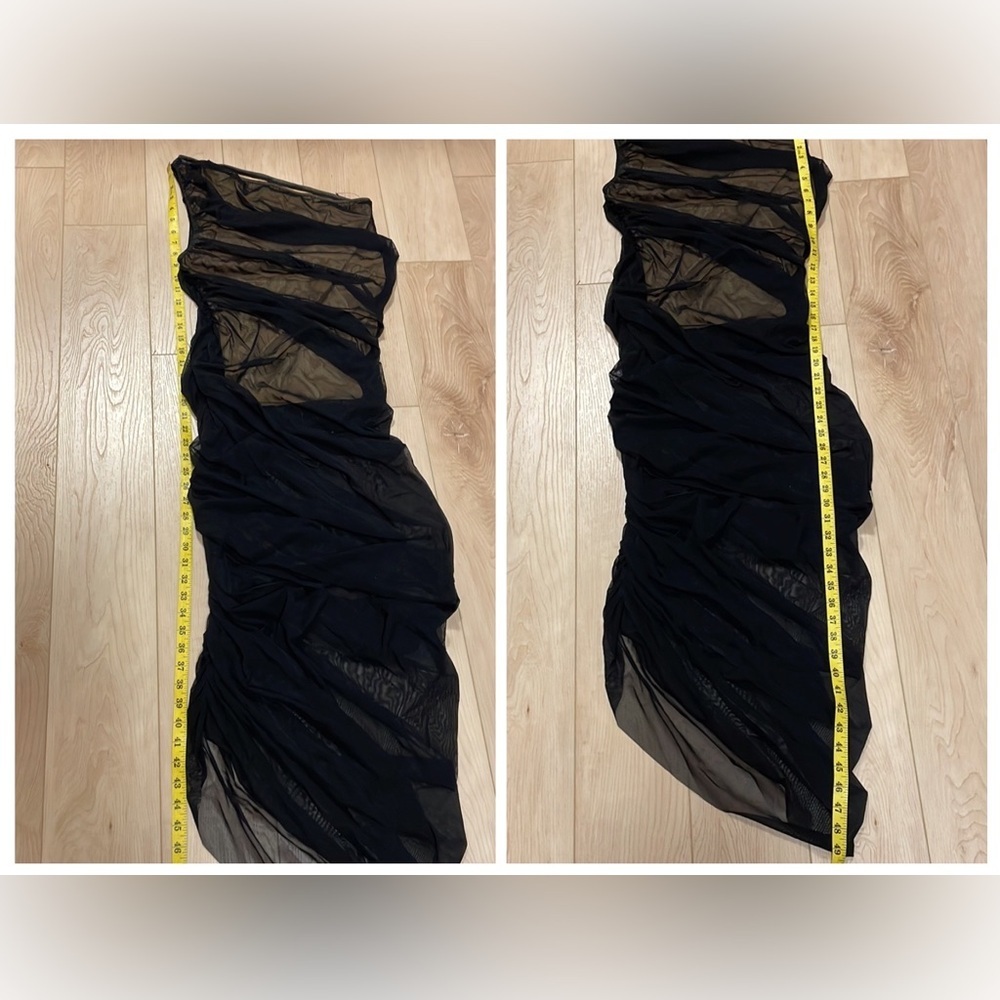 Norma Kamali Black One Shoulder Dress - Picture 15 of 15